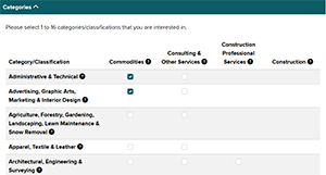 Expanded ad categories